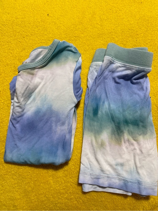 Little Sleepies Other - Little Sleepies Blue & Green Tie-Dye Kids Pajama Set